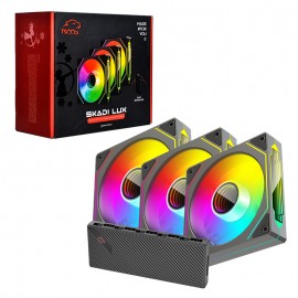 بسته 3 عددی فن کیس گیمینگ + هاب کنترل مرکزی تسکو (TSCO) مدل GFAN 305 SKADI LUX
