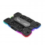 فن لپ تاپ گیمینگ LED RGB و هولدر موبایل تسکو (TSCO) مدل GCLP 3154