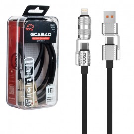کابل شارژ گیمینگ (USB-A & Type-C To Type-C & Lightning) تسکو (TSCO) طول 1.2 متر مدل GCA240