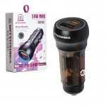 شارژر فندکی 38 وات دو پورت میتسوشیدا (MITSUSHIDA) مدل KC-B3