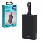 پاوربانک + کابل همراه روموس (ROMOSS) مدل PLT10-172 ظرفیت 10000mAh