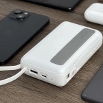 پاوربانک + دو کابل همراه روموس (ROMOSS) مدل PPR10-152 ظرفیت 10000mAh