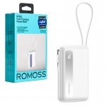 پاوربانک + دو کابل همراه روموس (ROMOSS) مدل PPR10-152 ظرفیت 10000mAh