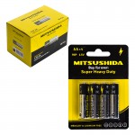 باتری قلمی میتسوشیدا (MITSUSHIDA) مدل Super Heavy Duty 1.5V R6P UM-3 AA (بسته 40 عددی)