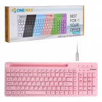 کیبورد بی سیم/ بلوتوث شارژی وان مکس (ONE MAX) مدل OM-3000WA
