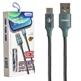 کابل تایپ سی (Type-C) یوکی (Yookie) طول 1 متر مدل CB25
