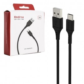 کابل تایپ سی (Type-C) هادرون (Hadron) طول 2 متر مدل HTC-A-C01L