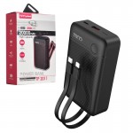 پاوربانک + دو کابل همراه تسکو (TSCO) مدل TP 2011 ظرفیت 20000mAh