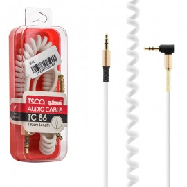 کابل 1 به 1 صدا (AUX) سری 90 درجه تسکو (TSCO) طول 1.8 متر مدل TC 86
