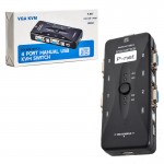 سوئیچ VGA KVM دستی 4 پورت USB پی نت (P-net) مدل 4UK