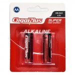 باتری قلمی گیگاپلاس (GigaPlus) مدل Super High Energy Alkaline LR6 Am3 1.5V AA (کارتی 2 تایی)