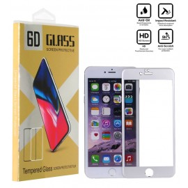 محافظ گلس صفحه نمایش 6D مناسب برای گوشی  Iphone 6 Plus  سفید