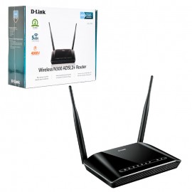مودم روتر + ADSL2 بی سیم 5 پورت دی لینک (D-Link) مدل N300 DSL-2750U گارانتی شرکتی