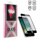 محافظ گلس صفحه نمایش 6D مناسب برای گوشی Iphone 8 مشکی