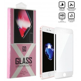 محافظ گلس صفحه نمایش 6D مناسب برای گوشی  Iphone 8 سفید