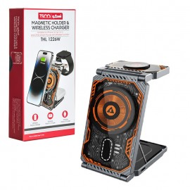 شارژر بی سیم + هولدر مغناطیسی چندکاره تسکو (TSCO) مدل THL 1226W
