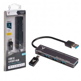 هاب 4 پورت USB 3.1 و رابط تایپ سی 2in1 واصل (VASEL) مدل VSL-HC420