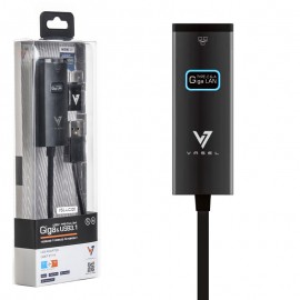 تبدیل USB-A & USB-C به شبکه (LAN) 2in1 واصل (VASEL) مدل VSL-LC320 AD-LAN-01