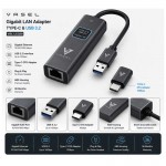تبدیل USB-A & USB-C به شبکه (LAN) 2in1 واصل (VASEL) مدل VSL-LC320 AD-LAN-01