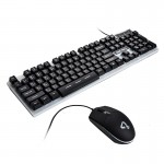 کیبورد و موس گیمینگ سیم دار بک لایت RGB وان مکس (ONE MAX) مدل OM-G6100E