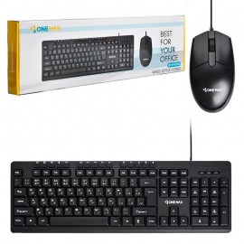 کیبورد و موس سیم دار وان مکس (ONE MAX) مدل OM-KM2200B