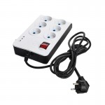 محافظ برق لوازم صوتی تصویری و کامپیوتر 6 خانه برج (Borj Electronic) طول 2.8 متر مدل Parsa 95525