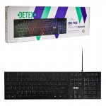کیبورد گیمینگ سیم دار بک لایت RGB دیتکس پلاس (+DETEX) مدل DK 702