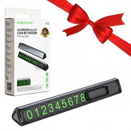 بسته 1+3 دستگاه اعلام شماره تلفن مخصوص پارک خودرو بروفون (BOROFONE) مدل FC3 (یک عدد هدیه)