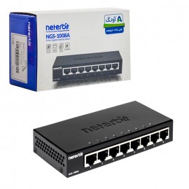 سوئیچ شبکه 8 پورت نتربیت (NeterBit) مدل NGS-1008A گارانتی آونگ