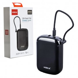پاوربانک + کابل همراه هیسکا (HISKA) مدل HP-229PD ظرفیت 20000mAh