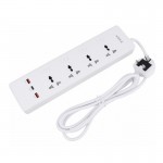 رابط و چند راهی برق + سه پورت USB هیسکا (HISKA) مدل CH-5518UK