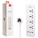 رابط و چند راهی برق + سه پورت USB هیسکا (HISKA) مدل CH-5518UK