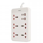 رابط و چند راهی برق + شش پورت USB هیسکا (HISKA) مدل CH-5521