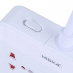 رابط و چند راهی برق + شش پورت USB هیسکا (HISKA) مدل CH-5521