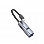 هاب 3 پورت USB 3.0 و رابط تایپ سی 5in1 هیسکا (HISKA) مدل HR-52