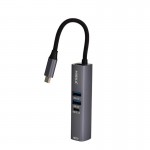 هاب 5 پورت USB 3.0 و رابط تایپ سی 7in1 هیسکا (HISKA) مدل HR-53