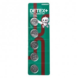 باتری سکه ای دیتکس پلاس (+DETEX) مدل 3V CR2025 (کارتی 5 تایی)