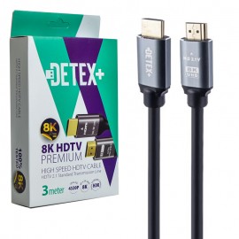 کابل HDMI 8K 2.1V دیتکس پلاس (+DETEX) طول 3 متر