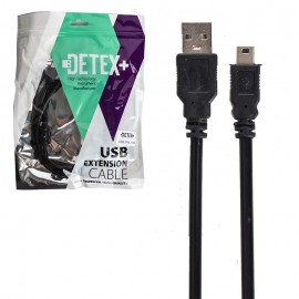 کابل موبایل و دوربین 5 پین (ذوزنقه ای) دیتکس پلاس (+DETEX) طول 1.5 متر