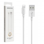 کابل آیفون (Lightning) بروفون (BOROFONE) طول 1 متر مدل BX22