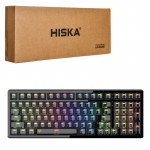 کیبورد گیمینگ بک لایت RGB سه حالته (سیم دار/ بی سیم/ بلوتوثی) هیسکا (HISKA) مدل HX-KEG460