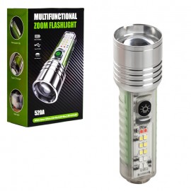 چراغ قوه قابل شارژ مدل ZOOM FLASHLIGHT 520A