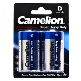 باتری سایز D کملیون (Camelion) مدل Super Heavy Duty R20P-BP2B UM1 Mono 1.5V (کارتی 2 تایی)