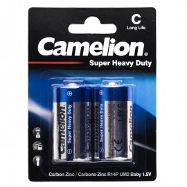 باتری سایز C کملیون (Camelion) مدل Super Heavy Duty R14P-BP2B UM2 1.5V (کارتی 2 تایی)