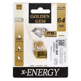 فلش ایکس انرژی (x-ENERGY) مدل 64GB GOLDEN GEM USB 3.2