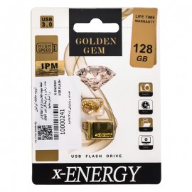 فلش ایکس انرژی (x-ENERGY) مدل 128GB GOLDEN GEM USB 3.0