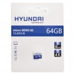 رم موبایل هیوندای (HYUNDAI) مدل 64GB MicroSDXC U3 V30 A1 100MB/s