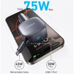 شارژر فندکی 75 وات + کابل همراه انکر (ANKER) مدل A2738 گارانتی ایستا