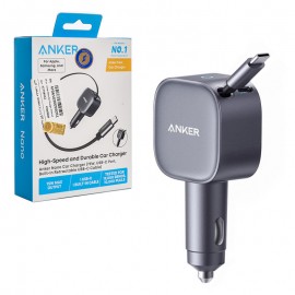 شارژر فندکی 75 وات + کابل همراه انکر (ANKER) مدل A2738 گارانتی ایستا
