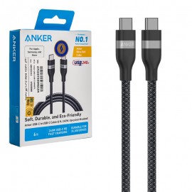 کابل تایپ سی به تایپ سی (Type-C To Type-C) انکر (ANKER) طول 1.8 متر مدل A82E2 گارانتی ایستا